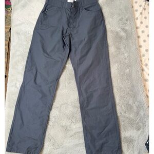 Armani Exchange Gray Button-Fly Straight Leg Pants - Size 30/30